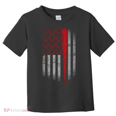 American Baseball Flag Toddler T-Shirt
