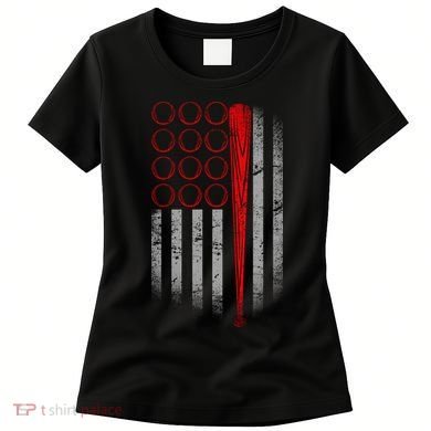 American Baseball Flag Women's T-Shirt
