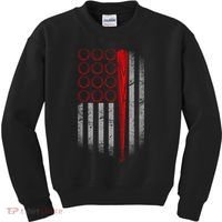 American Baseball Flag Kids Sweatshirt thumb 0