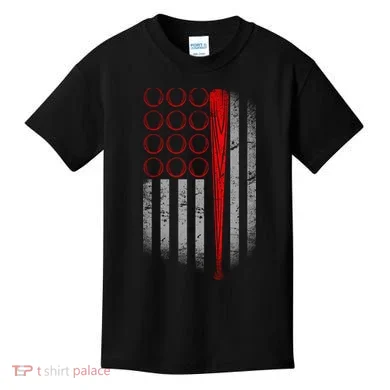 American Baseball Flag Kids T-Shirt