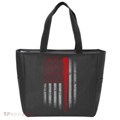 American Baseball Flag Tote Bag