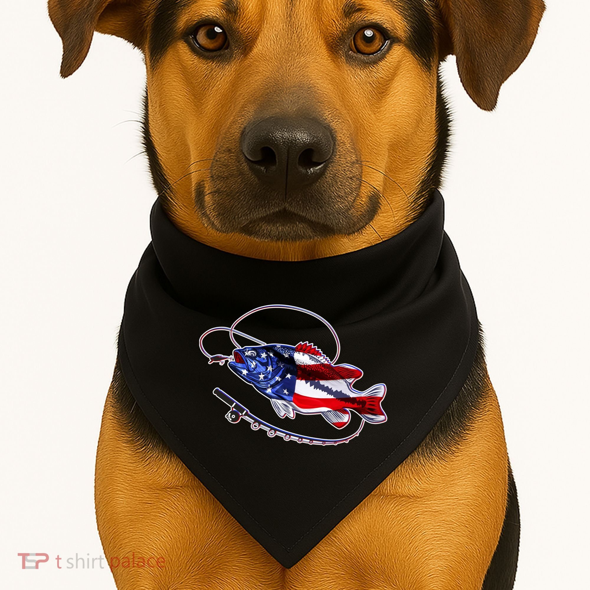 American Bass Fishing USA-Made Doggie Bandana