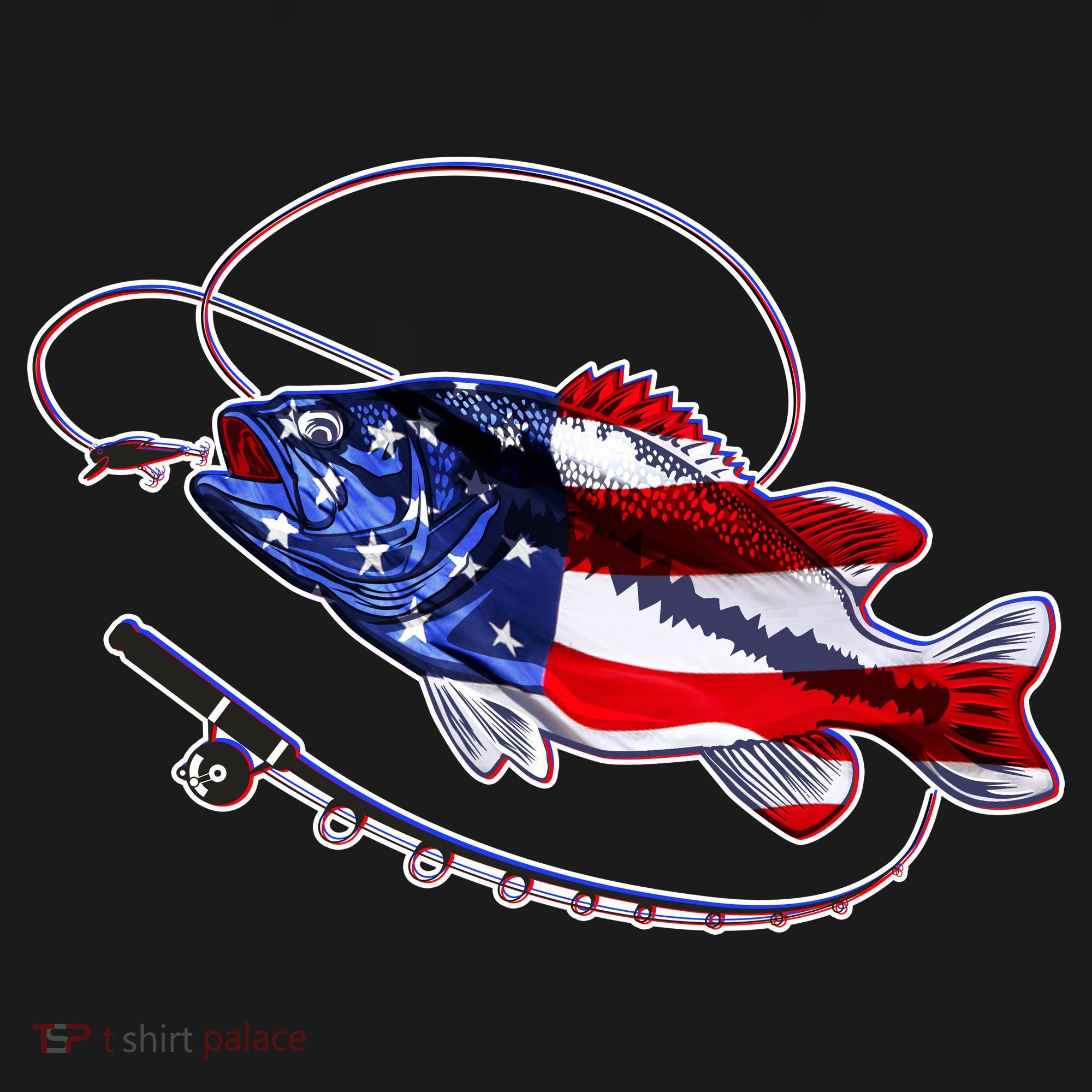 American Bass Fishing Bucket Hat