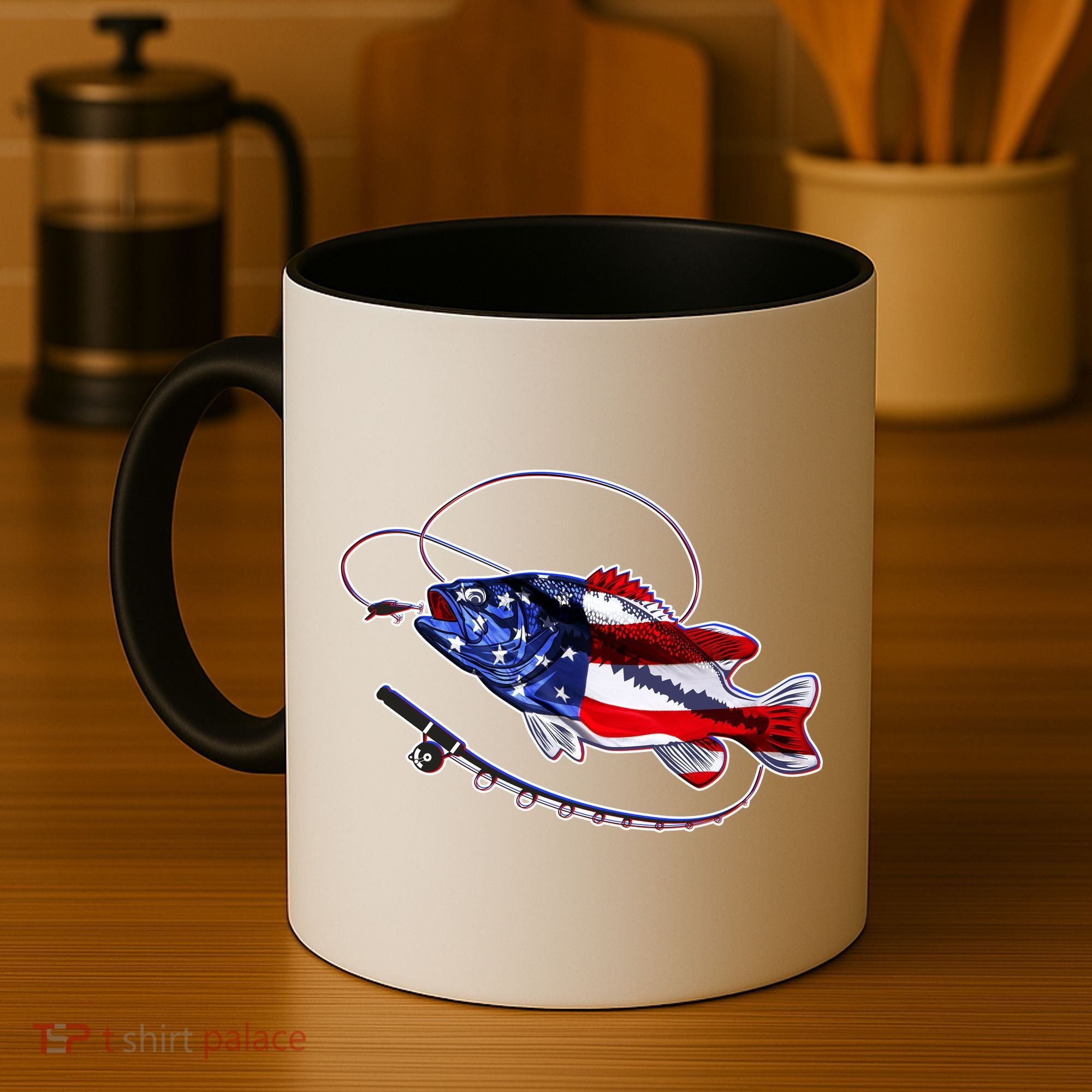 American Bass Fishing Coffee Mug