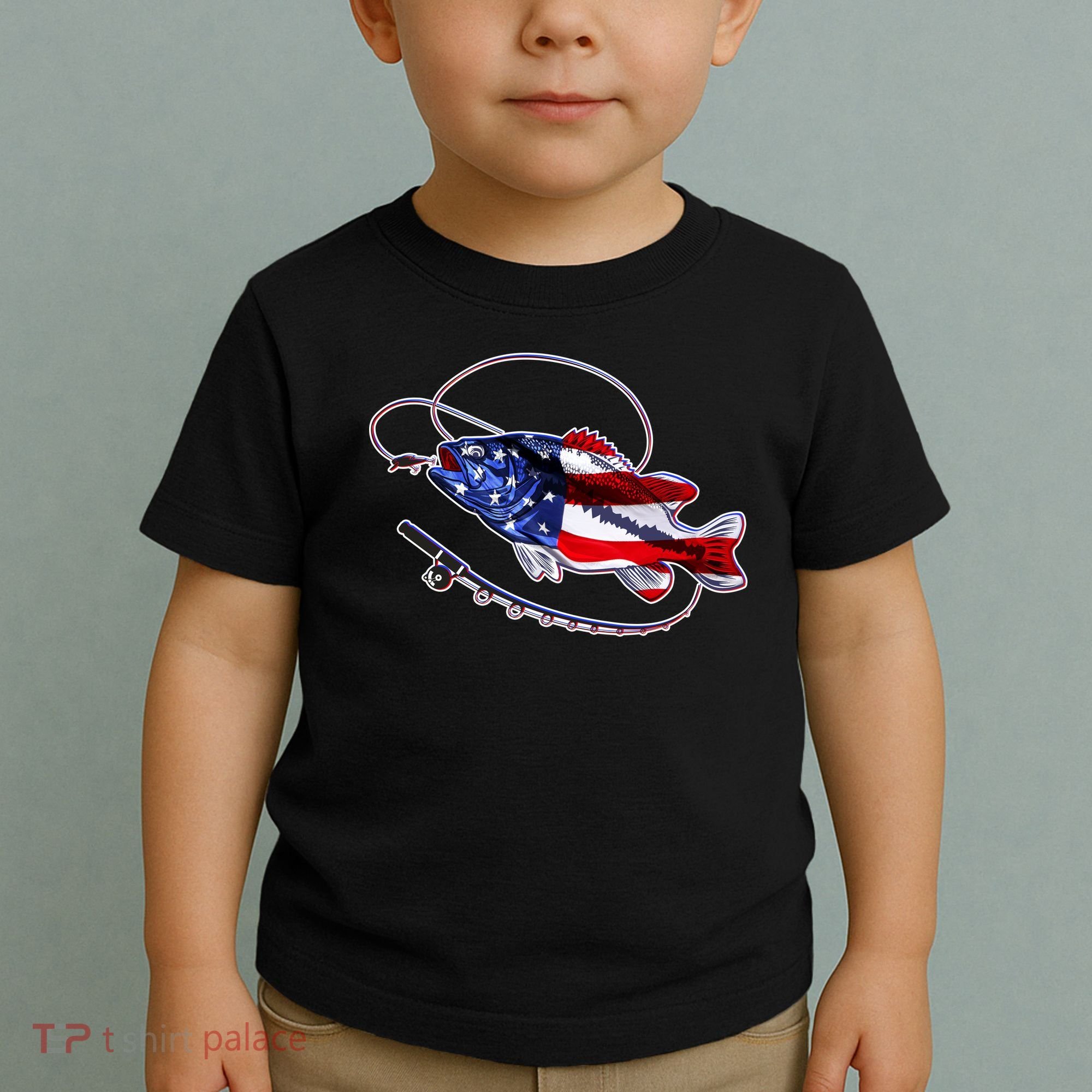 American Bass Fishing Toddler T-Shirt