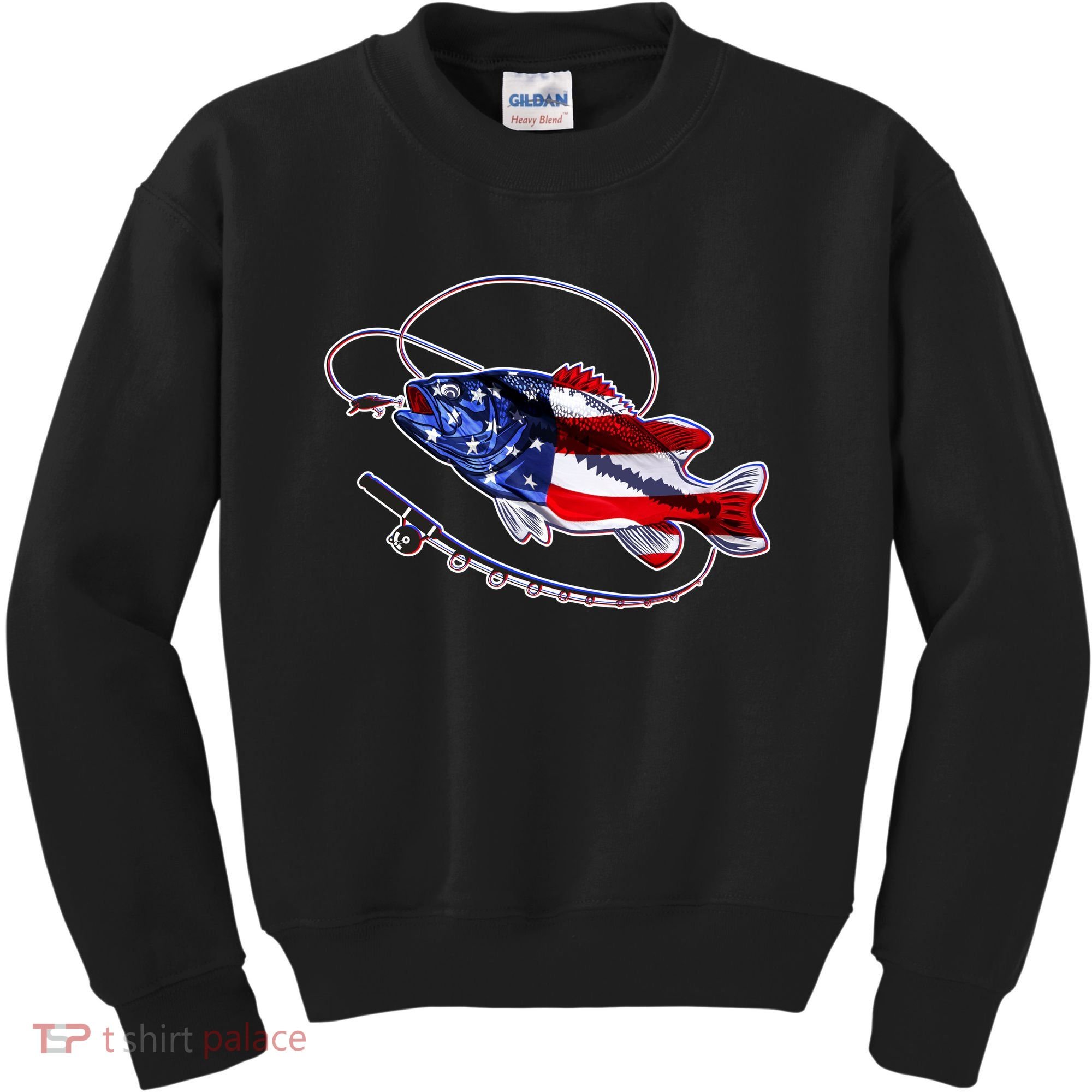American Bass Fishing Kids Sweatshirt
