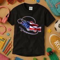 American Bass Fishing Kids T-Shirt thumb 3