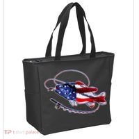 American Bass Fishing Tote Bag thumb 2