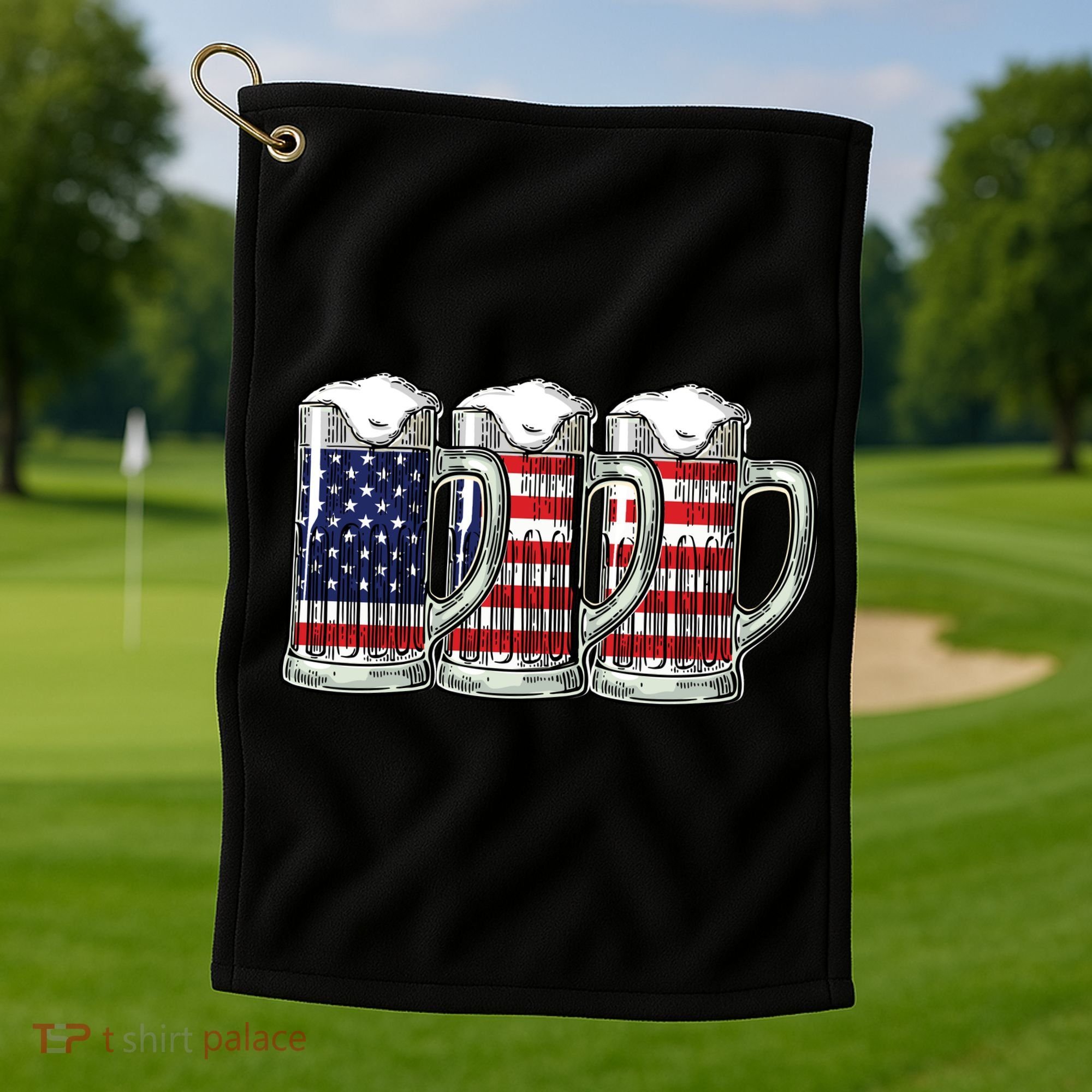 American Beer Golf Towel
