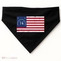 American Bennington Flag USA 1776  USA-Made Doggie Bandana thumb 0