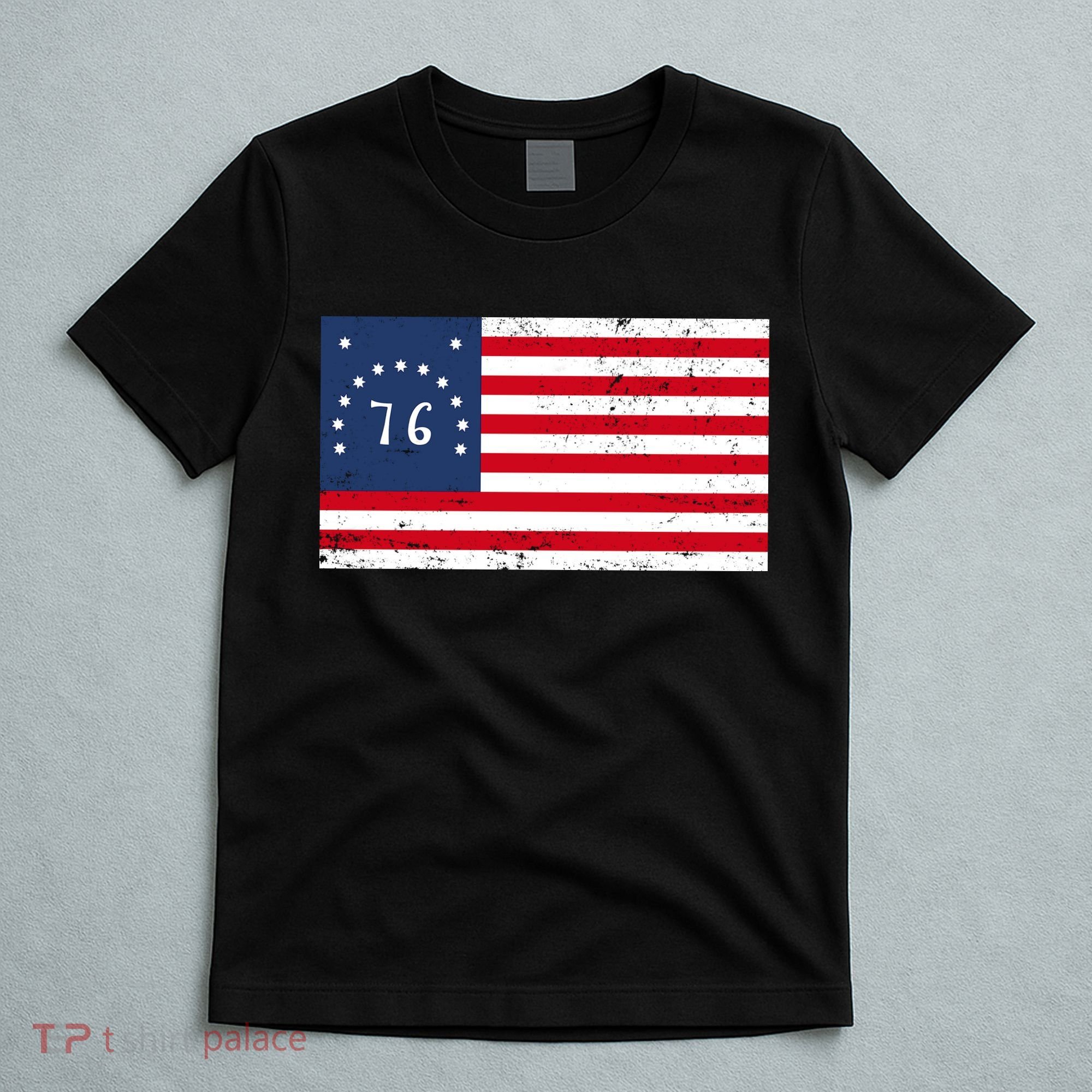 American Bennington Flag USA 1776  T-Shirt