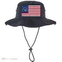 American Bennington Flag USA 1776  Bucket Hat thumb 0