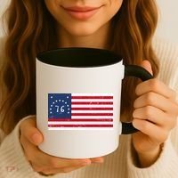 American Bennington Flag USA 1776  Coffee Mug thumb 3