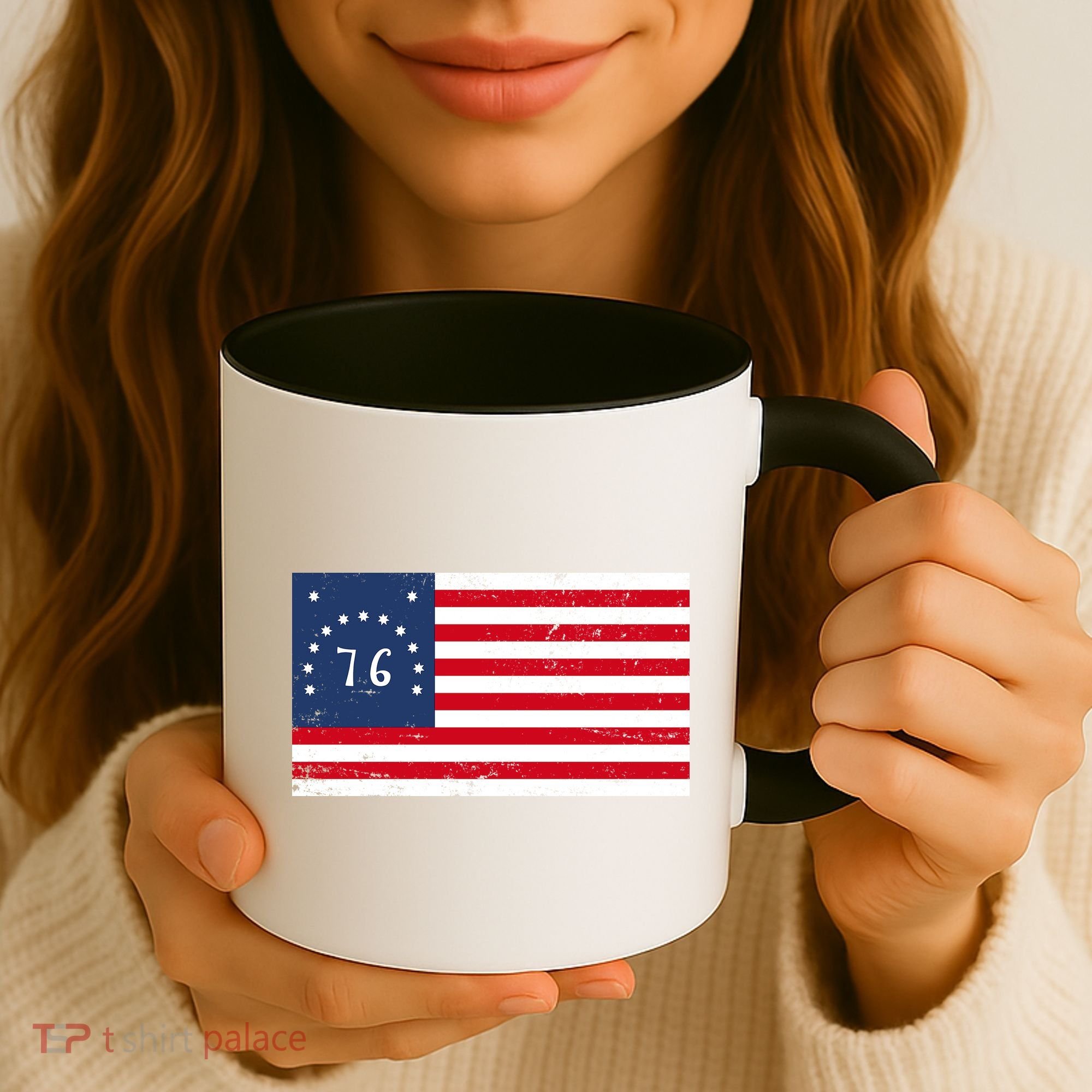 American Bennington Flag USA 1776  Coffee Mug