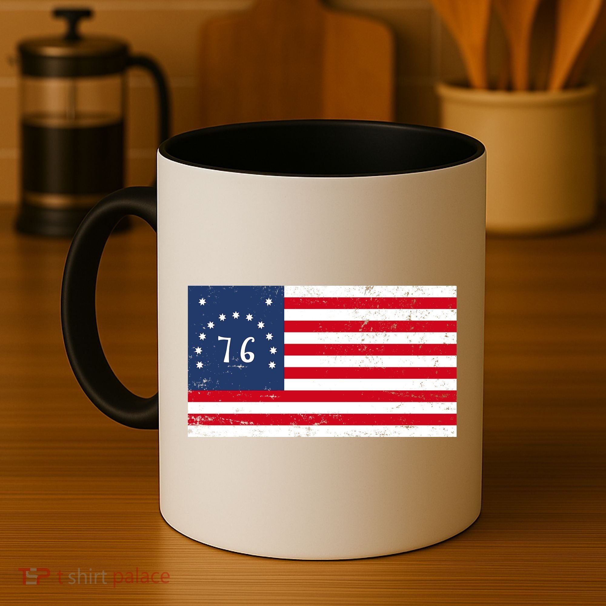 American Bennington Flag USA 1776  Coffee Mug
