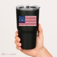 American Bennington Flag USA 1776  Tumbler thumb 2