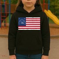 American Bennington Flag USA 1776  Kids Hoodie thumb 3