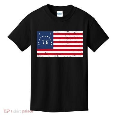 American Bennington Flag USA 1776  Kids T-Shirt