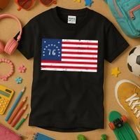 American Bennington Flag USA 1776  Kids T-Shirt thumb 3