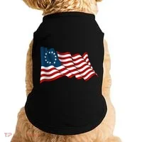 American Betsy Ross Waving Flag Doggie Tank thumb 0