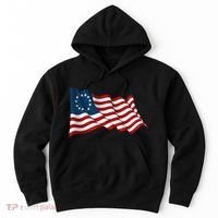 American Betsy Ross Waving Flag Hoodie thumb 0