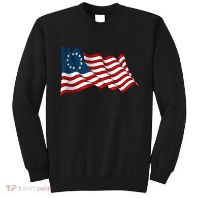 American Betsy Ross Waving Flag Sweatshirt