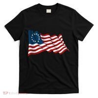 American Betsy Ross Waving Flag T-Shirt thumb 0