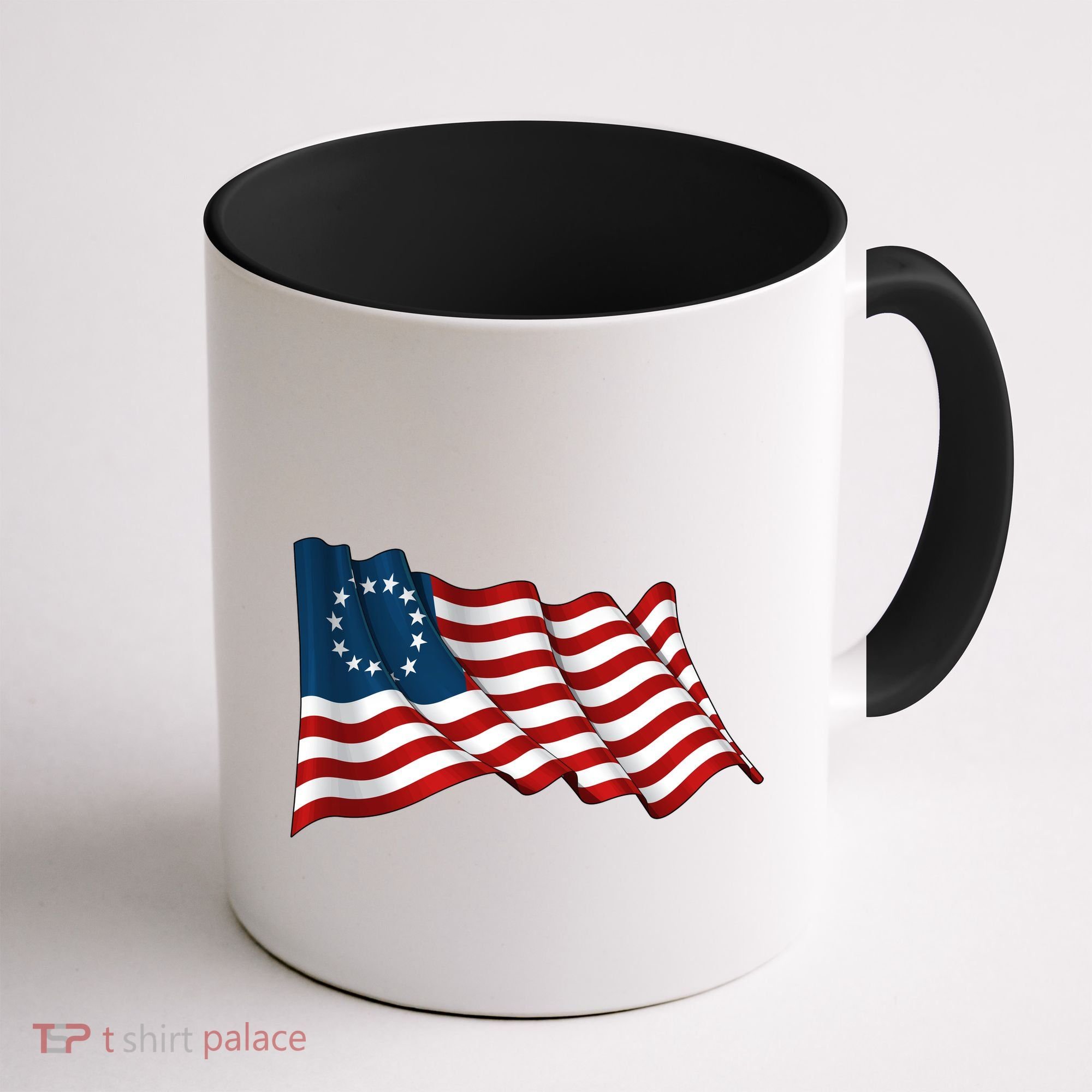 American Betsy Ross Waving Flag Coffee Mug