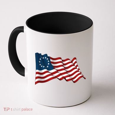 American Betsy Ross Waving Flag Coffee Mug