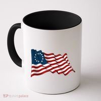 American Betsy Ross Waving Flag Coffee Mug thumb 0