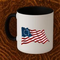 American Betsy Ross Waving Flag Coffee Mug thumb 2