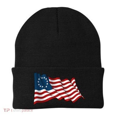 American Betsy Ross Waving Flag Beanie