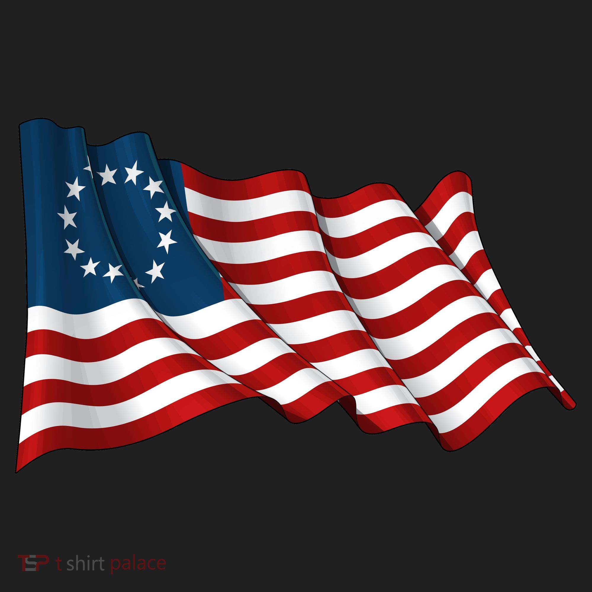 American Betsy Ross Waving Flag Beanie