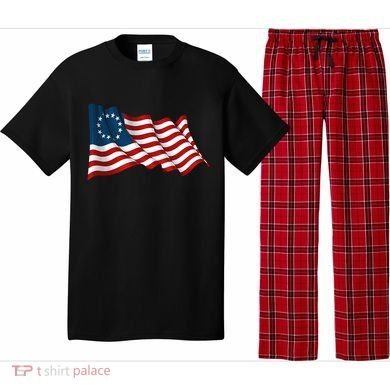 American Betsy Ross Waving Flag Pajama Set