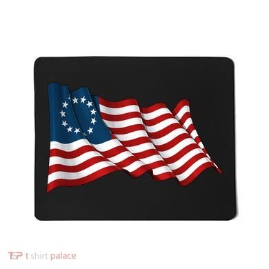 American Betsy Ross Waving Flag Mousepad
