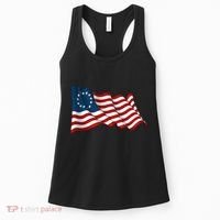 American Betsy Ross Waving Flag Women's Tank Top thumb 0