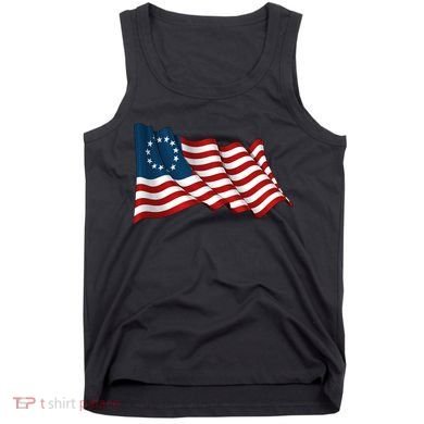 American Betsy Ross Waving Flag Tank Top