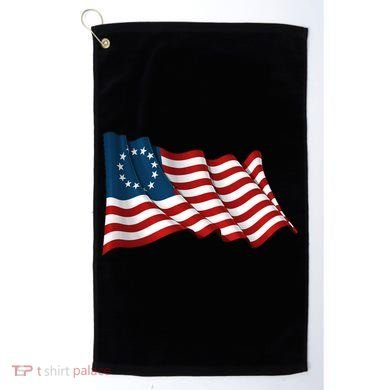 American Betsy Ross Waving Flag Golf Towel