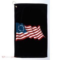 American Betsy Ross Waving Flag Golf Towel thumb 0