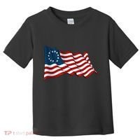 American Betsy Ross Waving Flag Toddler T-Shirt thumb 0