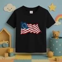 American Betsy Ross Waving Flag Toddler T-Shirt thumb 3