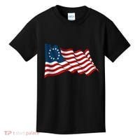 American Betsy Ross Waving Flag Kids T-Shirt thumb 0