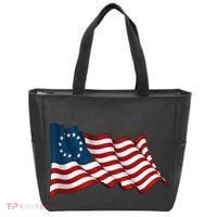 American Betsy Ross Waving Flag Tote Bag thumb 0