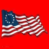 American Betsy Ross Waving Flag Santa Hat thumb 1