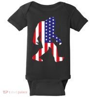 American Bigfoot Baby Bodysuit thumb 0