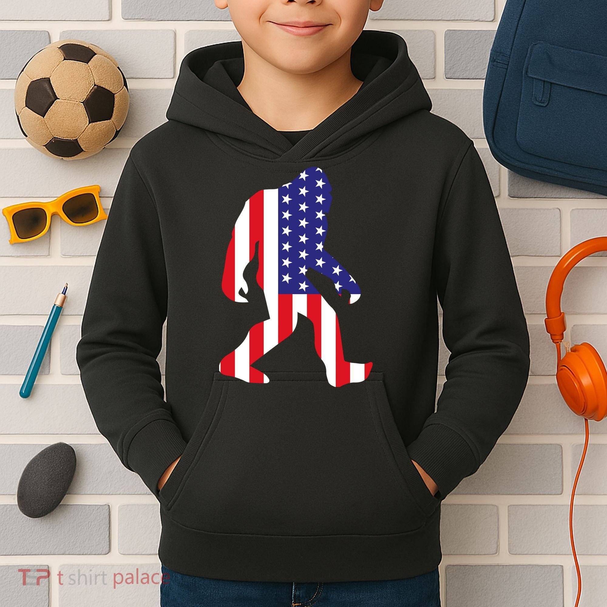 American bigfoot Kids Hoodie