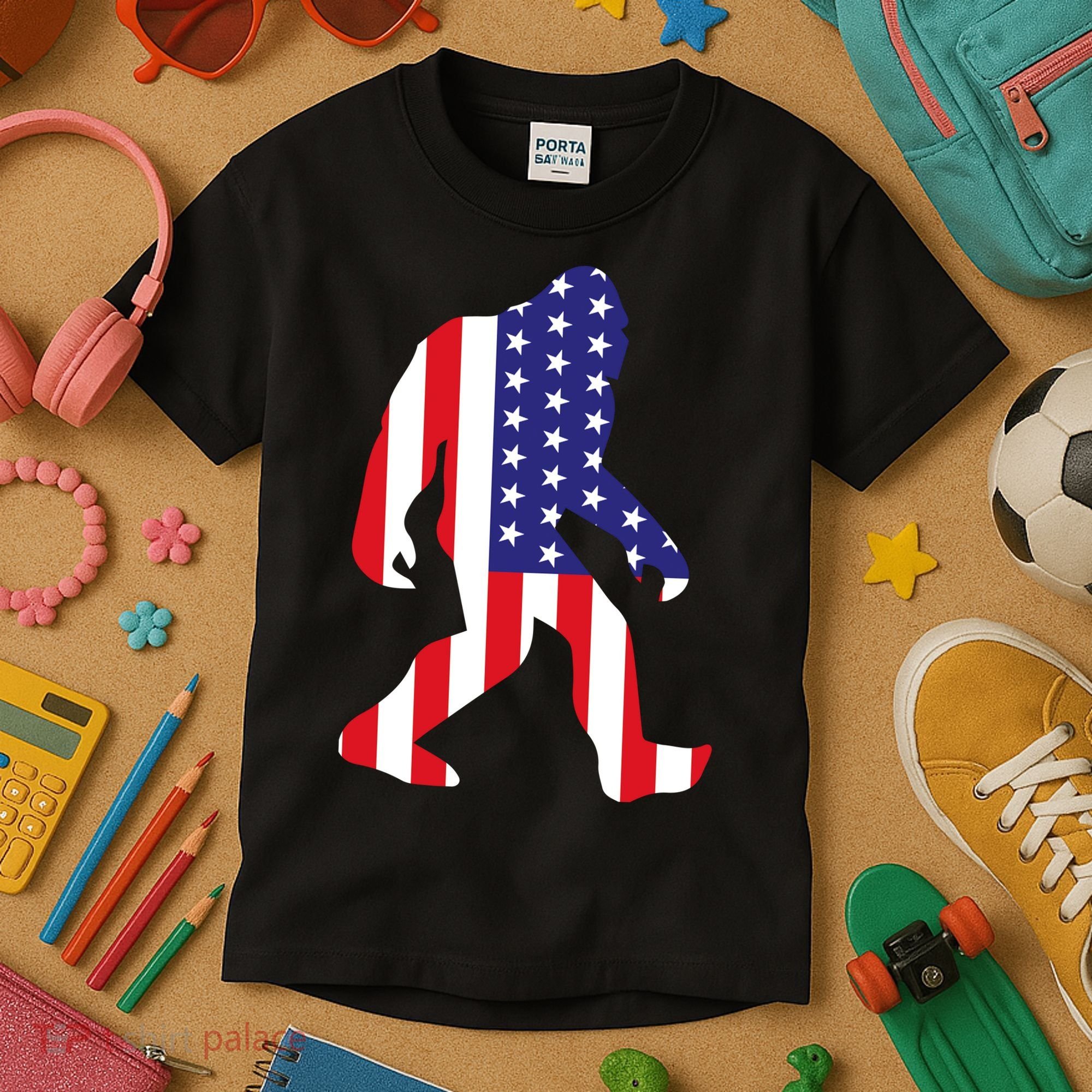 American Bigfoot Kids T-Shirt