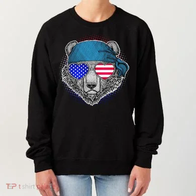American Biker Bear Women's Sweatshirt