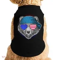 American Biker Bear Doggie Tank thumb 0