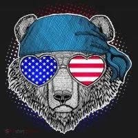 American Biker Bear Doggie Tank thumb 4